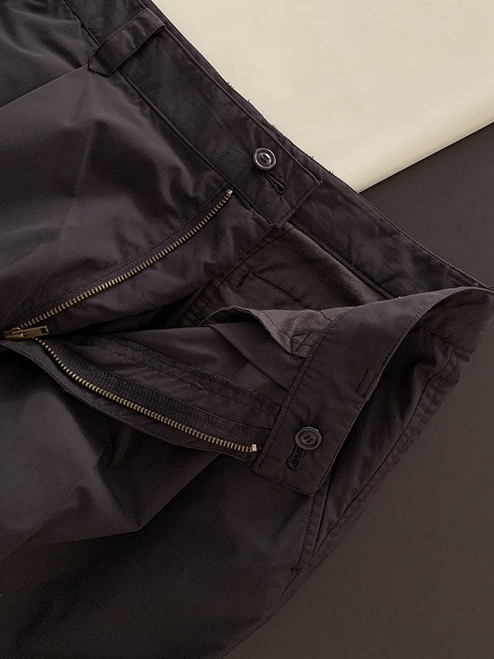 80's "ISSEY MIYAKE" side zip wide Pants (Archive)