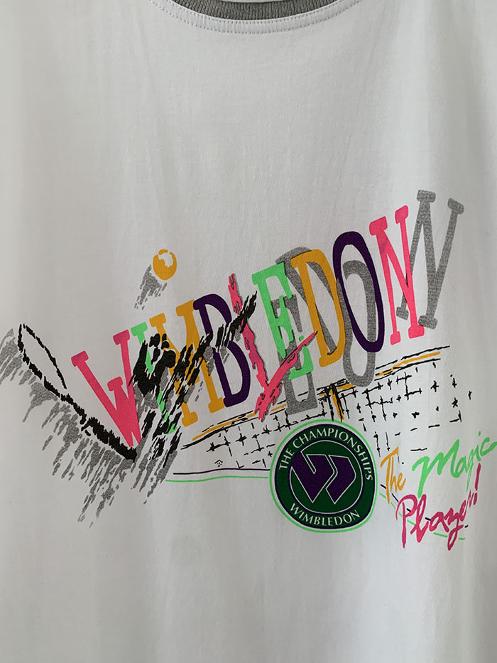 80's "Wimbledon" England 50/50 T-shirt (Archive) 복제