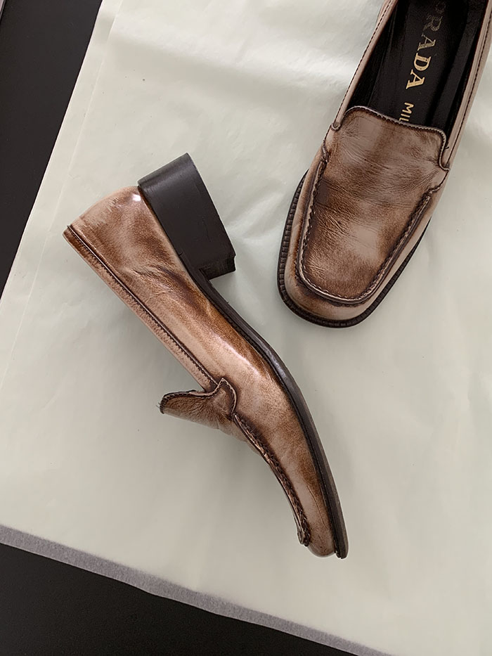 (Deadstock) 00's "PRADA" Flat Shoes