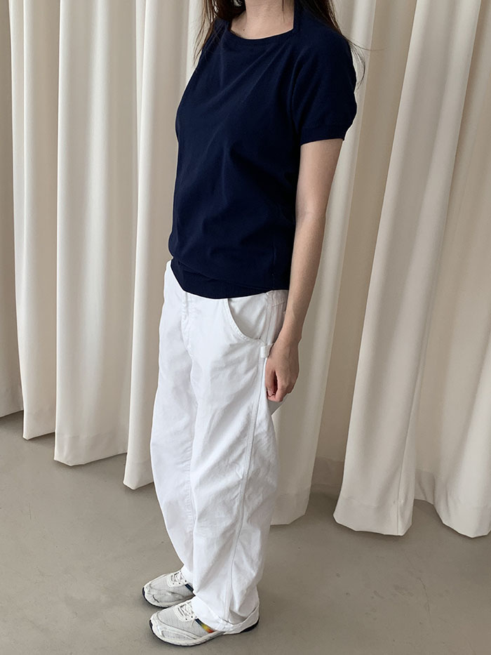 00's "Miu Miu" viscose rayon back button Blouse 복제