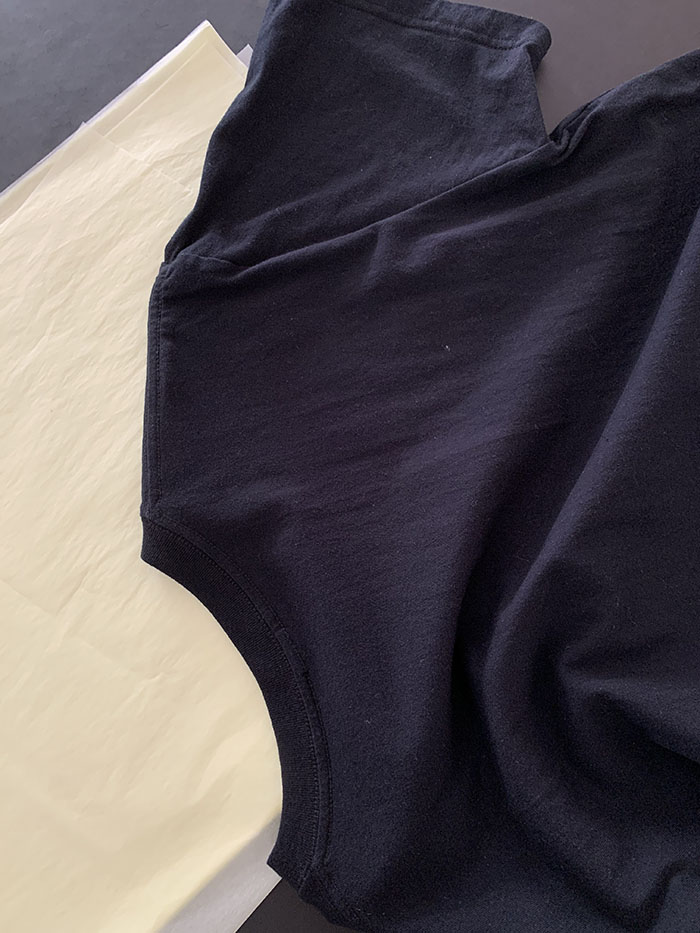 90's "Courreges" cotton T-shirt 복제