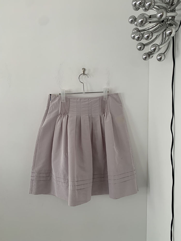 00's "Prada" cotton Button Skirt 복제