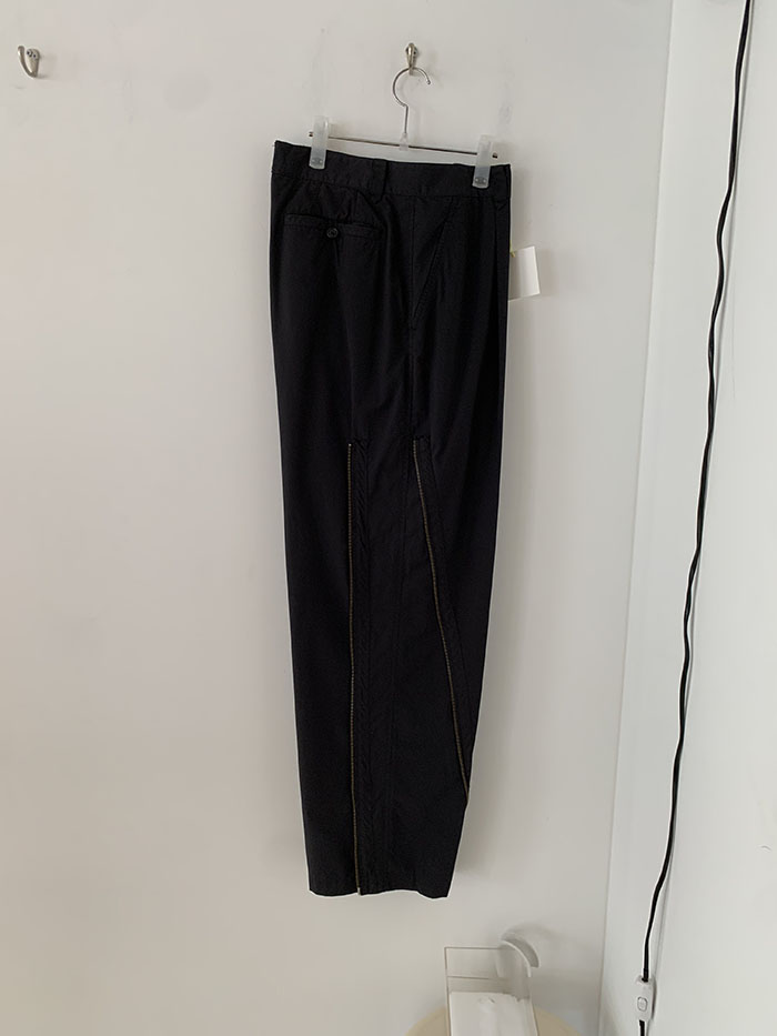 80's "ISSEY MIYAKE" side zip wide Pants (Archive)