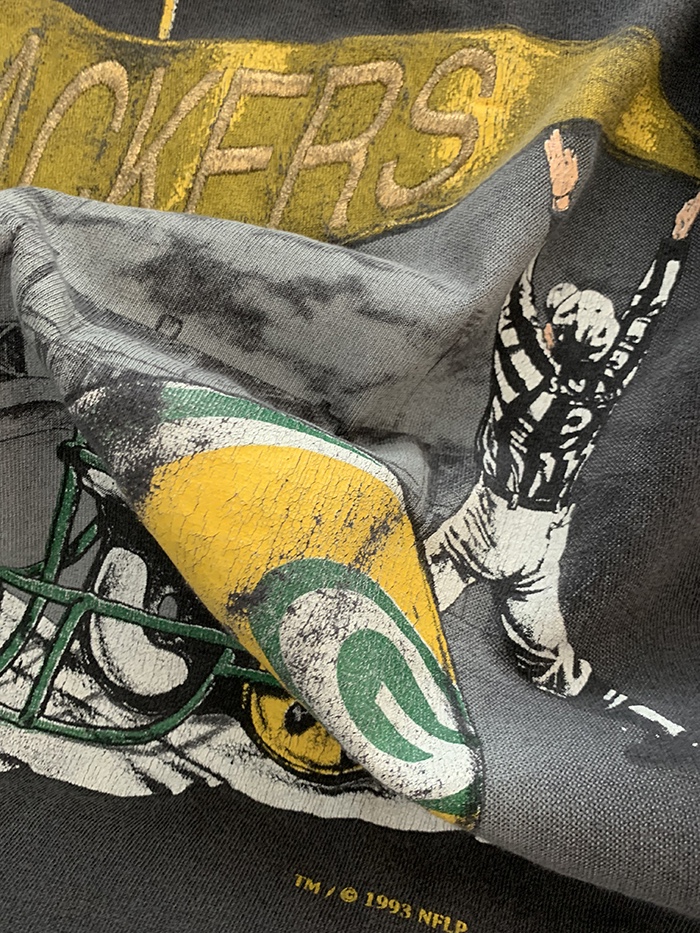 90's "PACKERS" USA cotton T-shirt