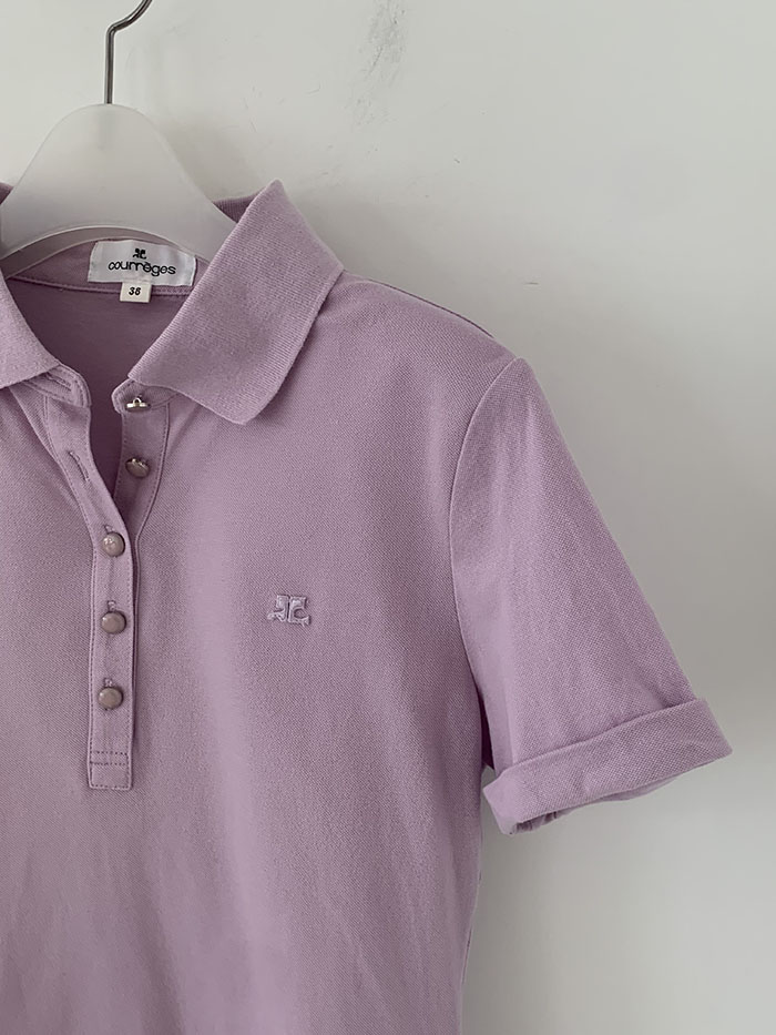 90's "Courreges" cotton Pique Knit 복제