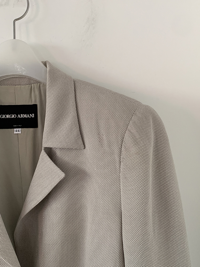 90's "Giorgio Armani" Three buttons wool Jacket 복제