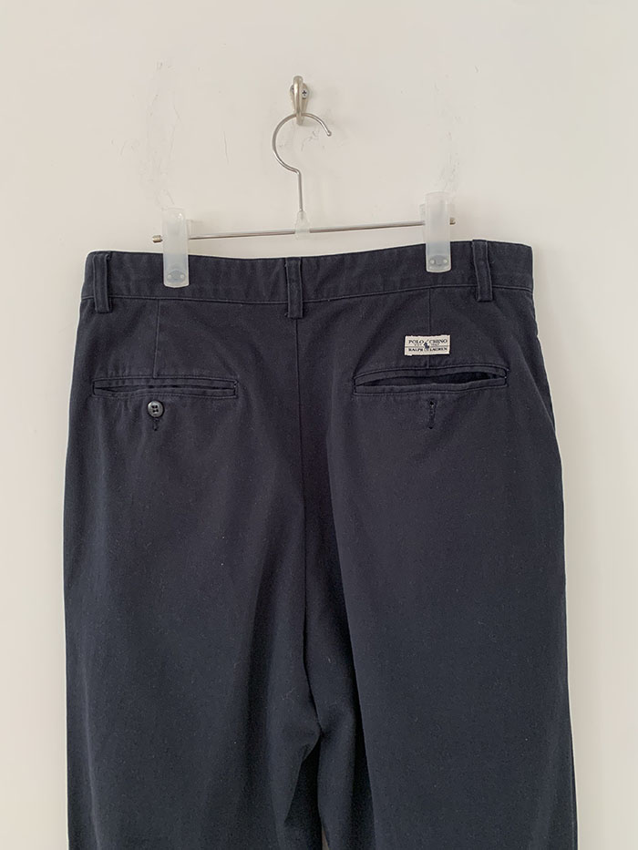 90's "Polo Jeans" Washed Blue Chino Pants 복제 복제