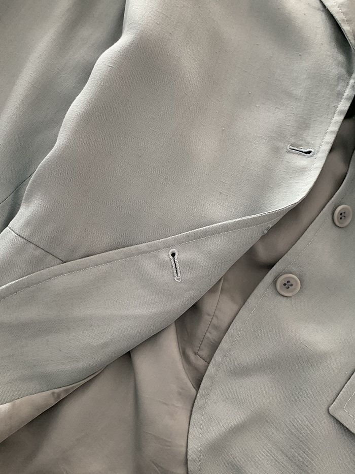 00's "PRADA" blue short Jacket