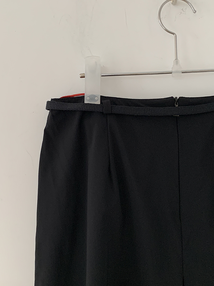 00's "PRADA" linen Skirt 복제