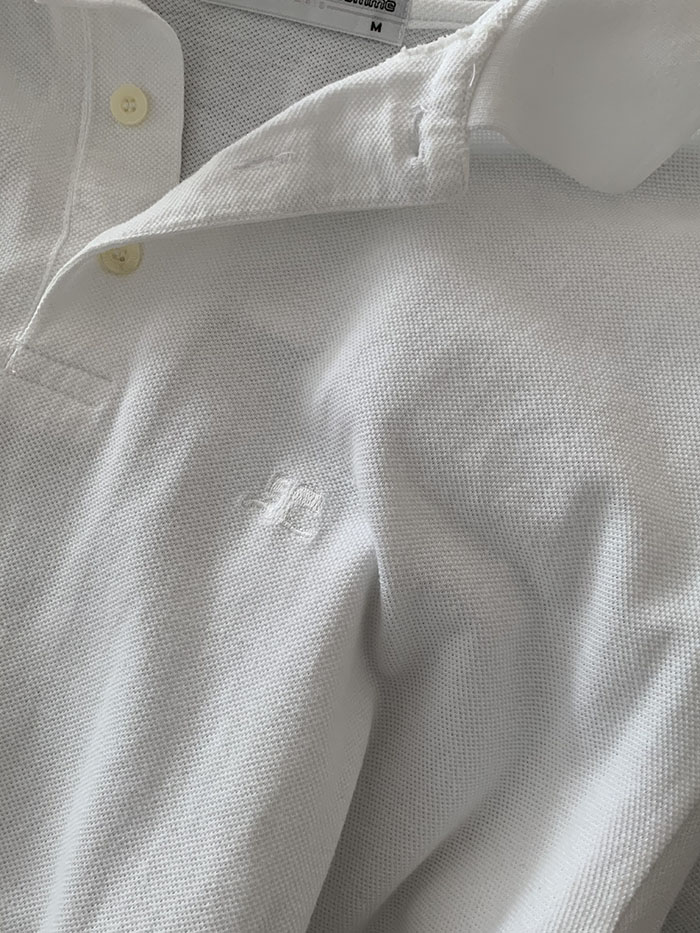90's "Courreges" cotton Pique Knit 복제