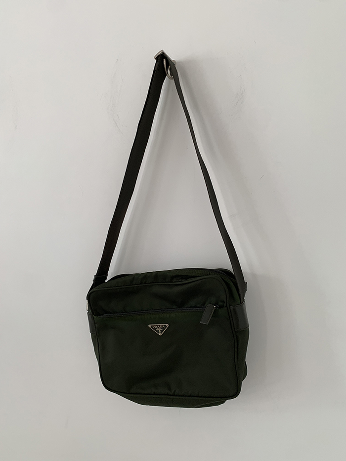 00's "PRADA" polyester Cross Bag