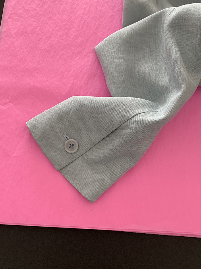 00's "PRADA" blue short Jacket