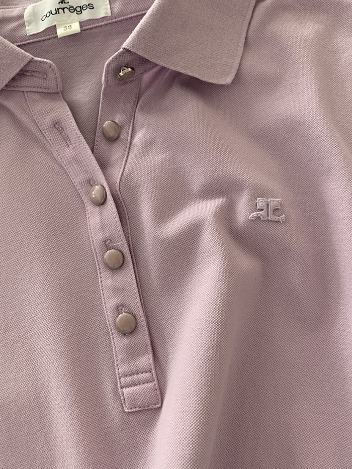 90's "Courreges" cotton Pique Knit 복제