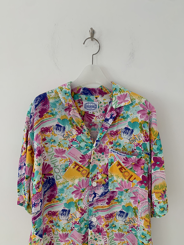 80's "Jams World" Hawaiian Shirts 복제
