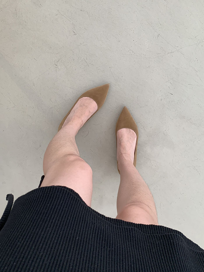 (Deadstock) 00's "PRADA" stiletto flat shoes / 상세만 찍고 올리기