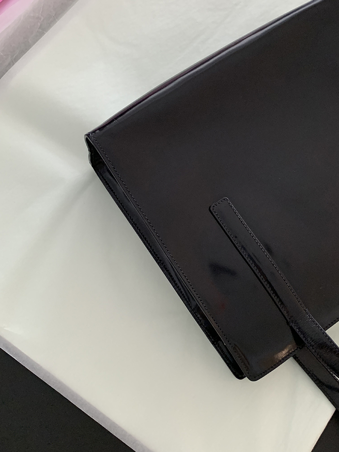 90's "PRADA" Leather Box Tote Bag (rare design) 복제
