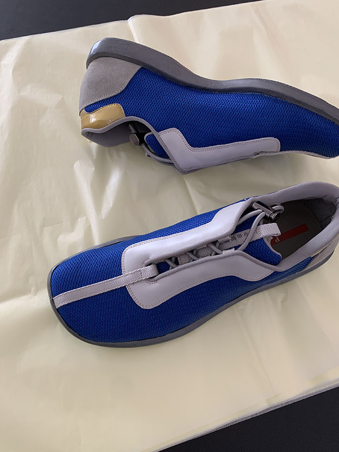 90s-00s "Prada" Archive Sport Leather Shoes (Rare color)