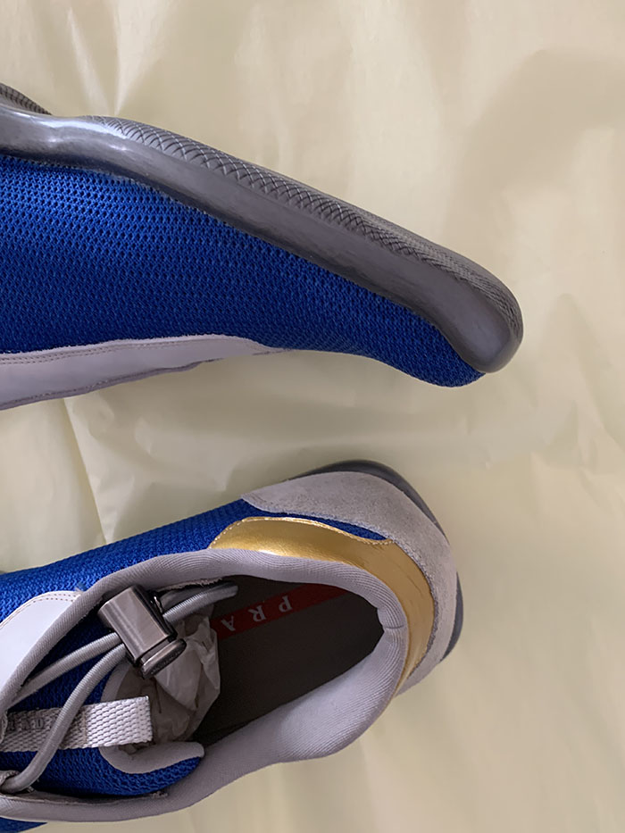 90s-00s "Prada" Archive Sport Leather Shoes (Rare color)