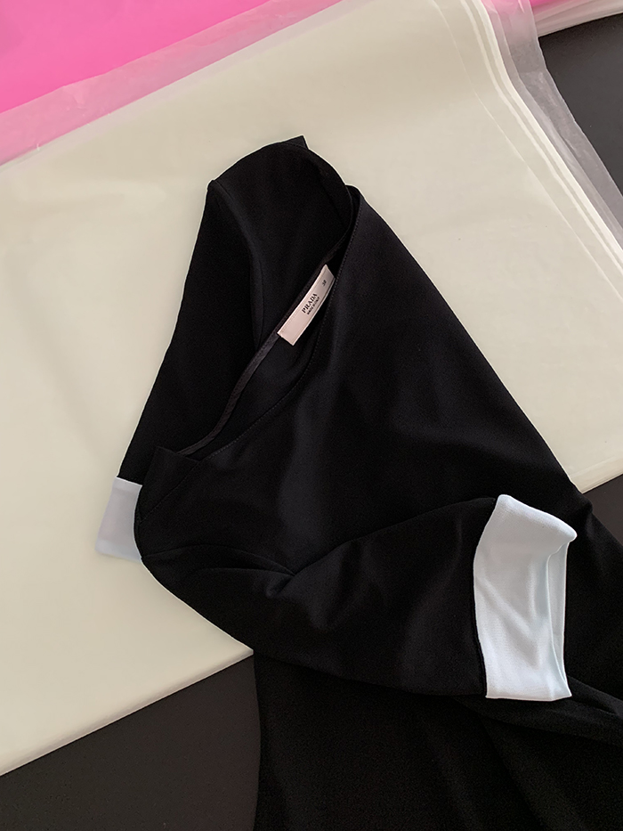00's "PRADA" striped Kint 복제