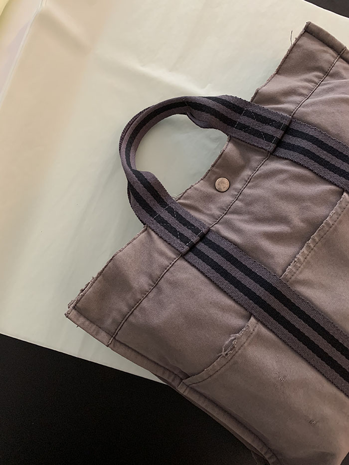 Vintage "Hermes" Fourre Tout Bag (Distressed)