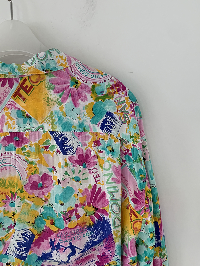 80's "Jams World" Hawaiian Shirts 복제