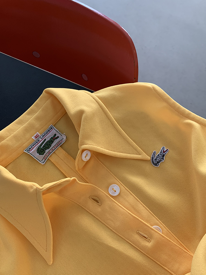 90's "Lacoste" cotton Pique Knit 복제