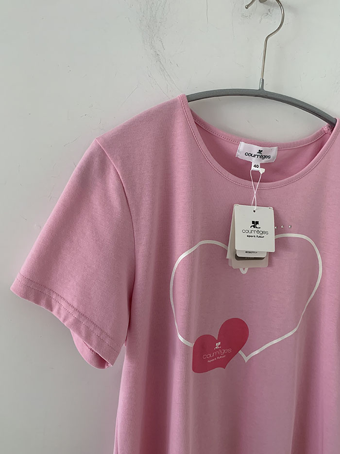 90's Courreges cotton T-shirt 복제