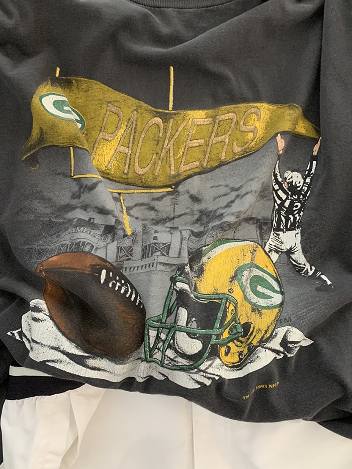 90's "PACKERS" USA cotton T-shirt