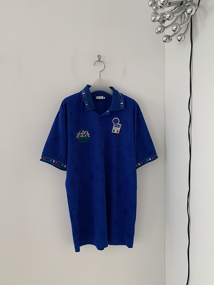 (Deadstock) 70's "Vintae ADIDAS France" Jersey Top by ‘Melbourne Flower Gaarden Show’ 복제