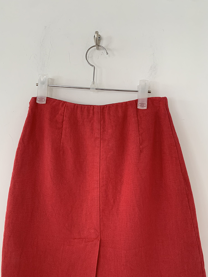 00's "Prada" cotton x linen Skirt 복제