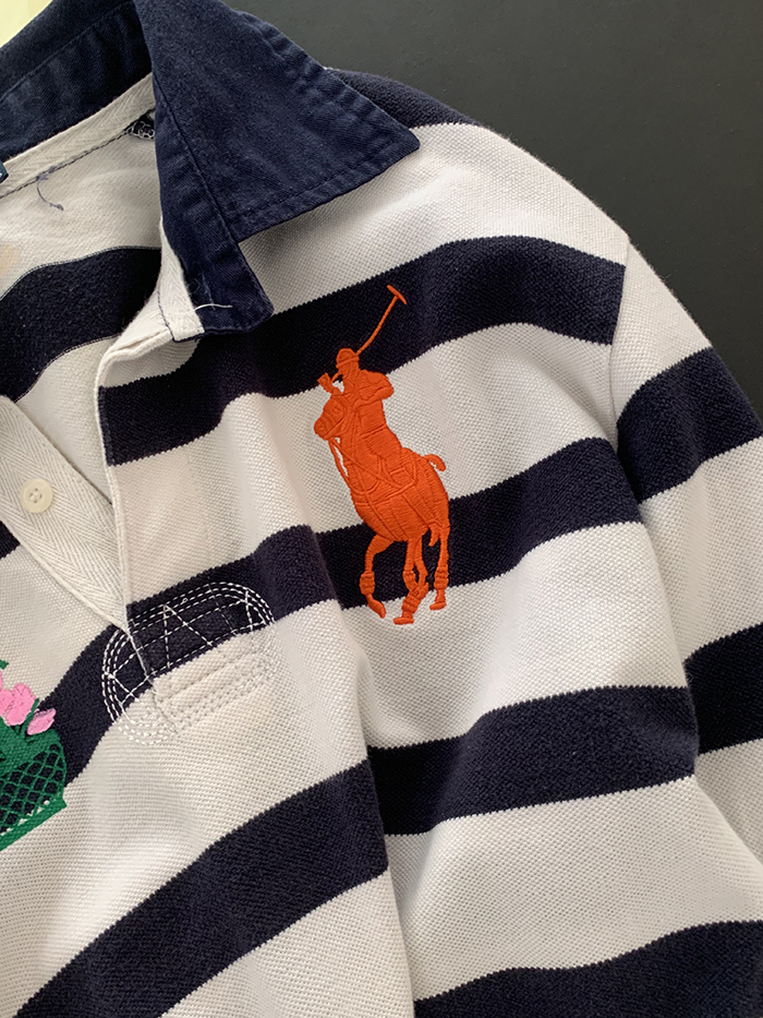 Vintage "Melbourne Flower Gaarden Show" by Polo Ralph Lauren Rugby" Pique Shirt 복제 복제 복제
