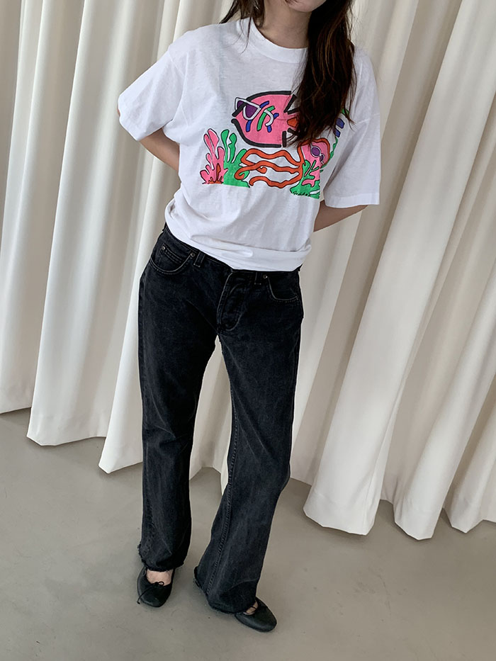 90's "Fish" 50/50 USA T-shirt