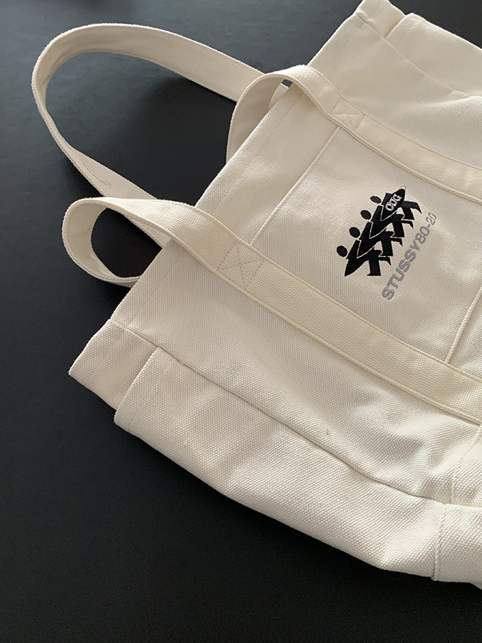 Stussy x CDG Canvas Tote Natural