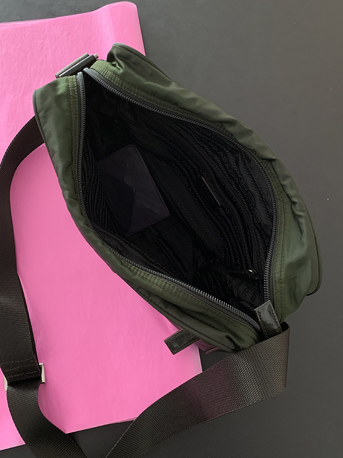 00's "PRADA" polyester Cross Bag