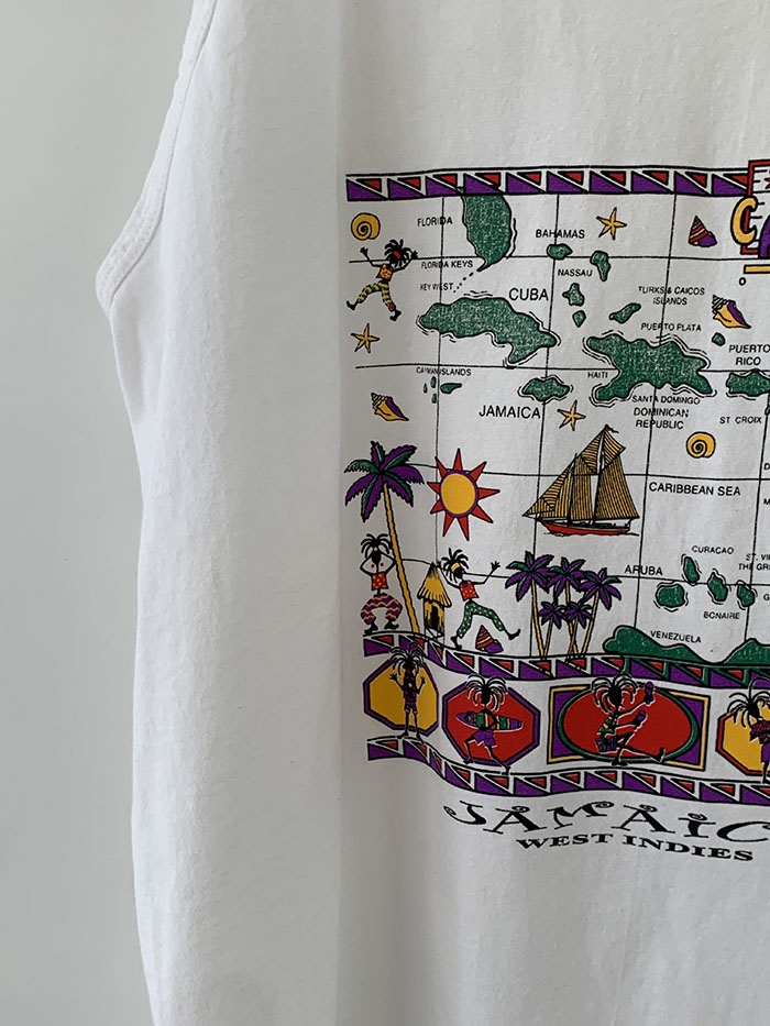 80's "Florida" USA sleeveless Shirt 복제