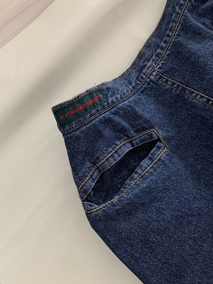 2016s "miumiu" Denim Stripe Skirt 복제