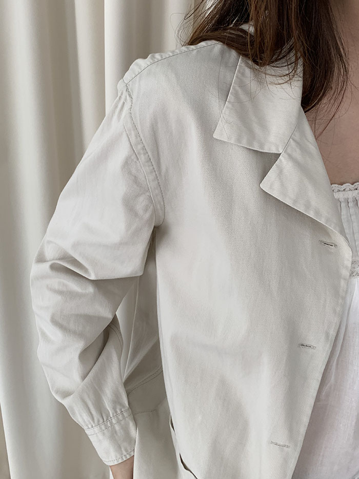 90's "PRADA" nylon zip up collar Jacket 복제