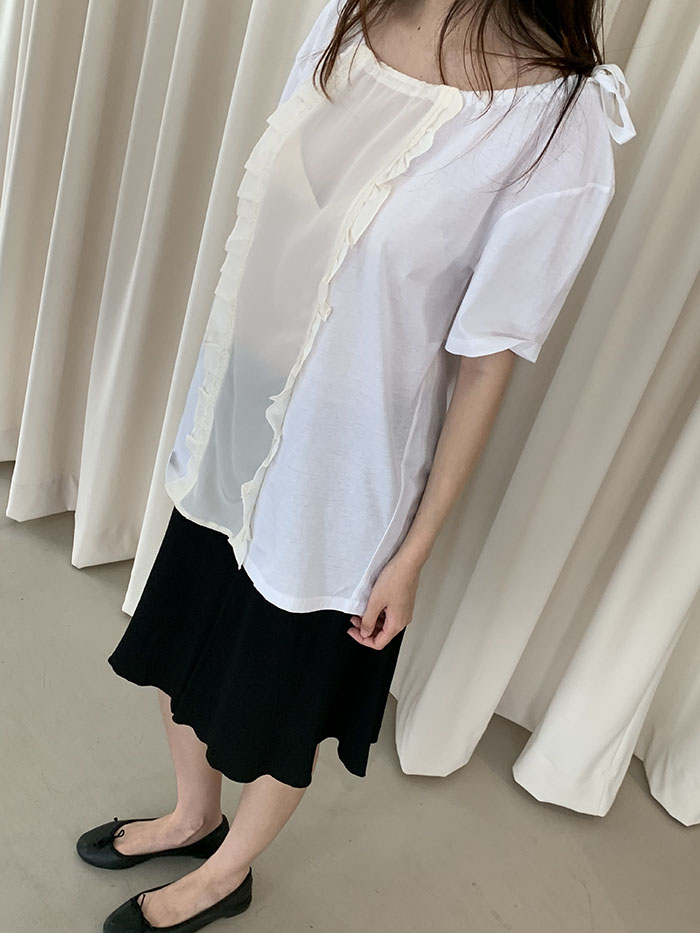 2011's "PRADA" Cotton Blouse Top 복제 복제