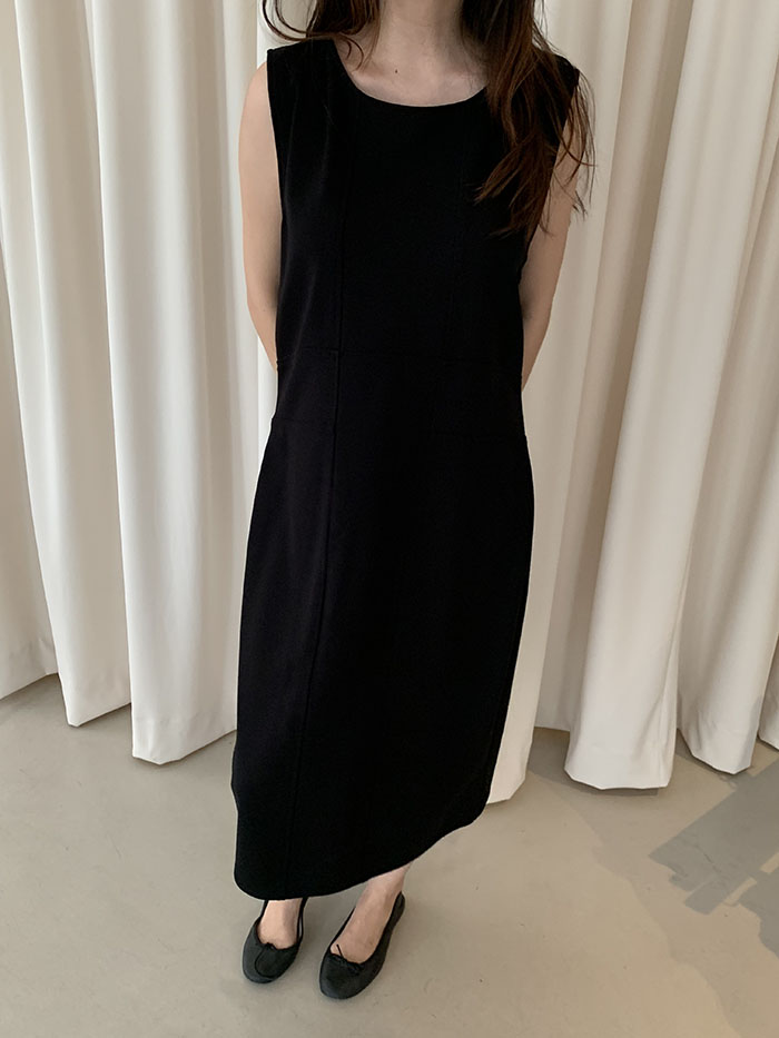 00's "Armani Collezioni" black Dress 복제