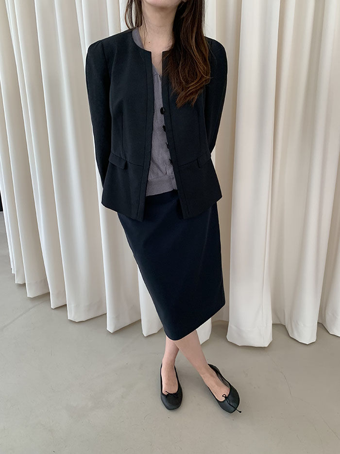 00's "Prada" black cotton Skirt 복제