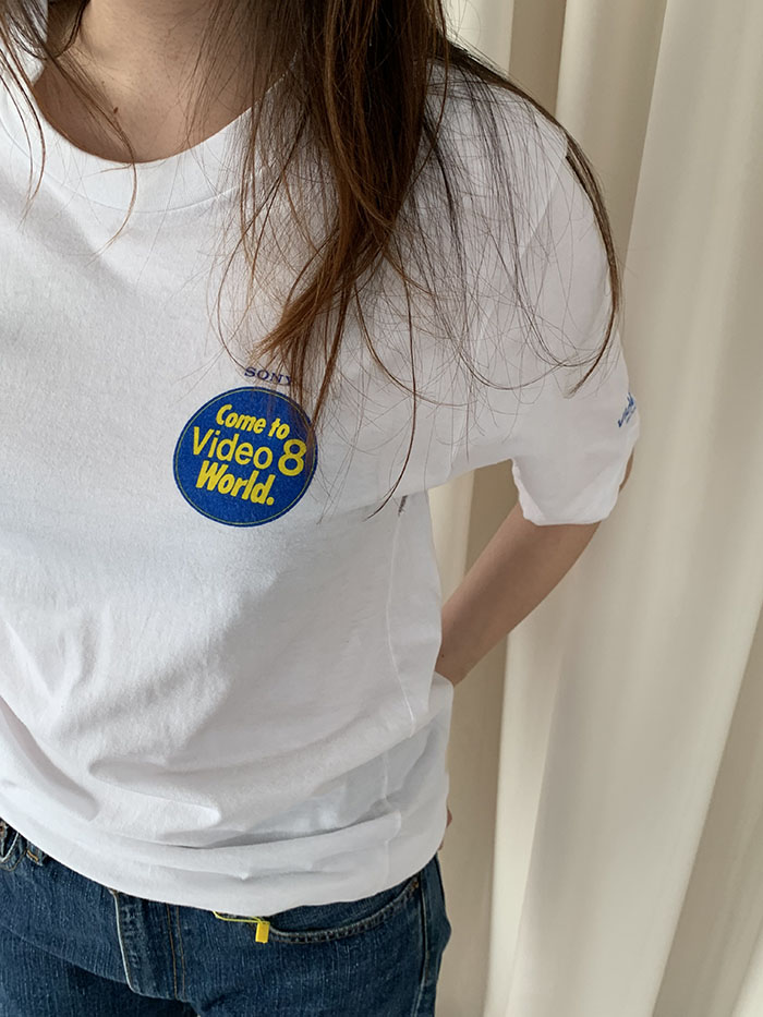 90's "SONY" cotton T-shirt