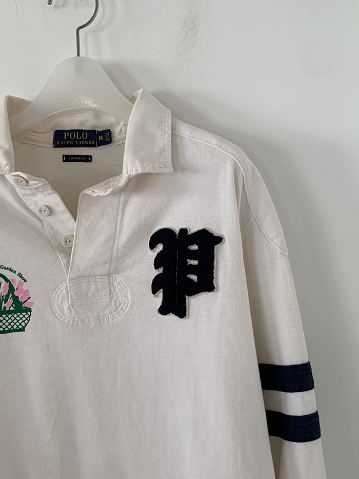 Vintage "Melbourne Flower Gaarden Show" by Polo Ralph Lauren Rugby" Pique Shirt 복제