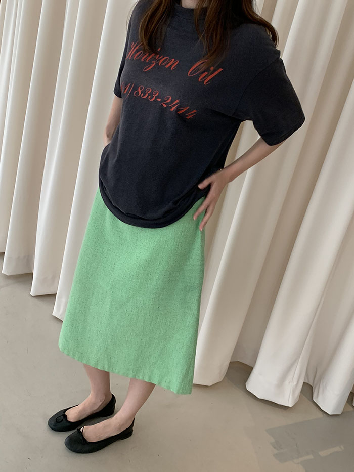 00's "JIL SANDER" wool check Skirt 복제