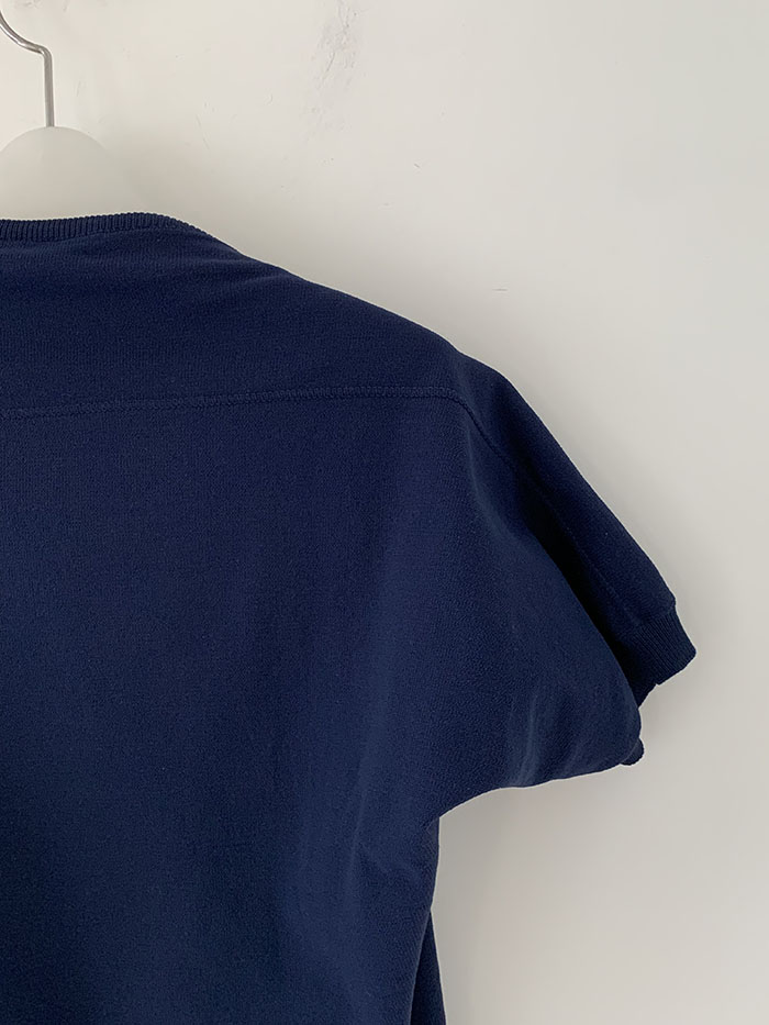 00's "Miu Miu" viscose rayon back button Blouse 복제