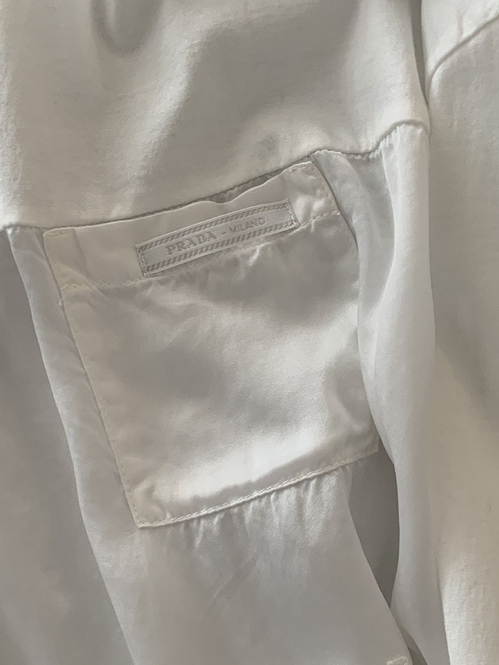 2011's "PRADA" Cotton Blouse Top 복제 복제 복제