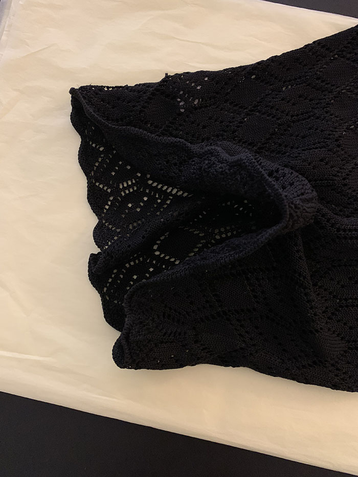 80's "Oliver by Valentino" Cotton Crochet Vest 복제