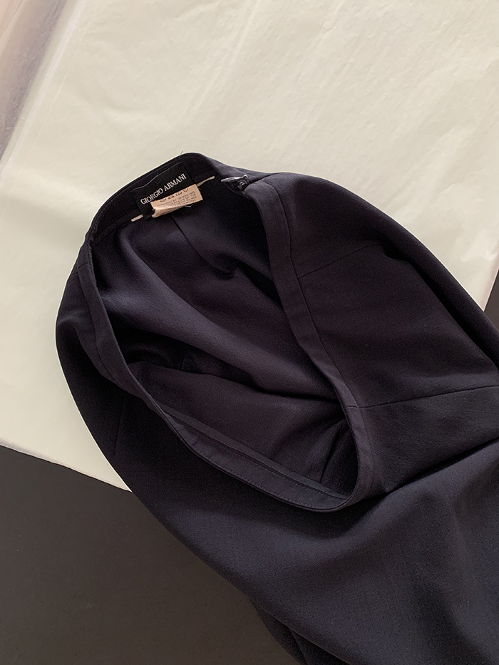 00's "Giorgio Armani" Black Skirt 복제 복제