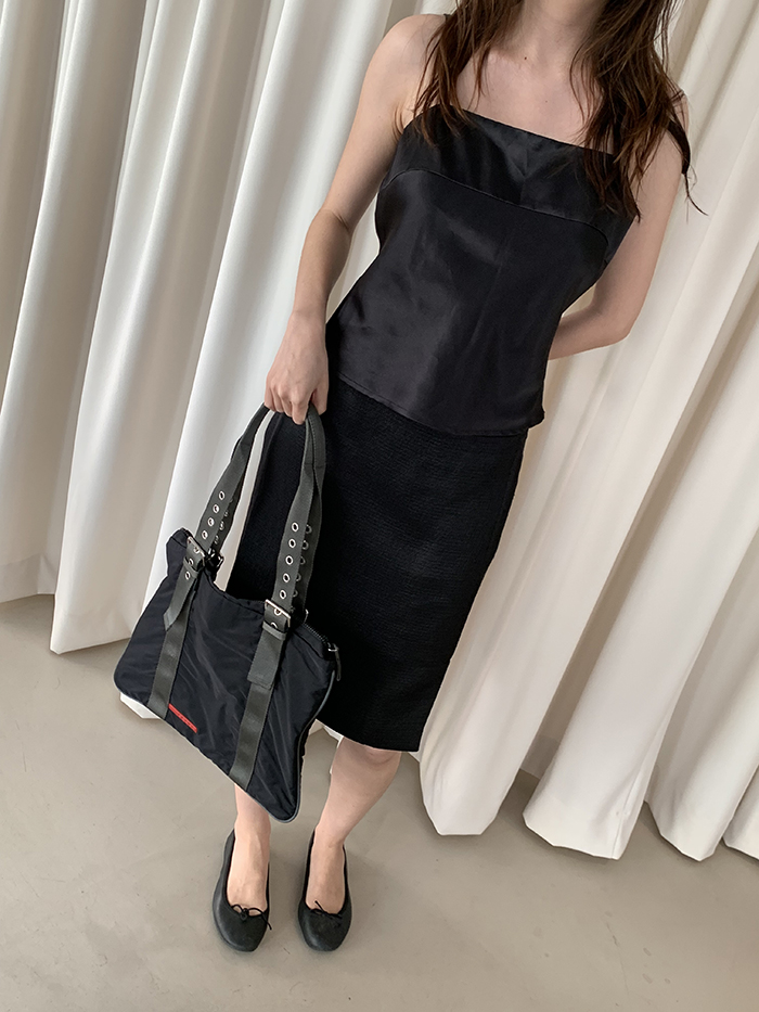 00's "Prada" cotton Skirt 복제