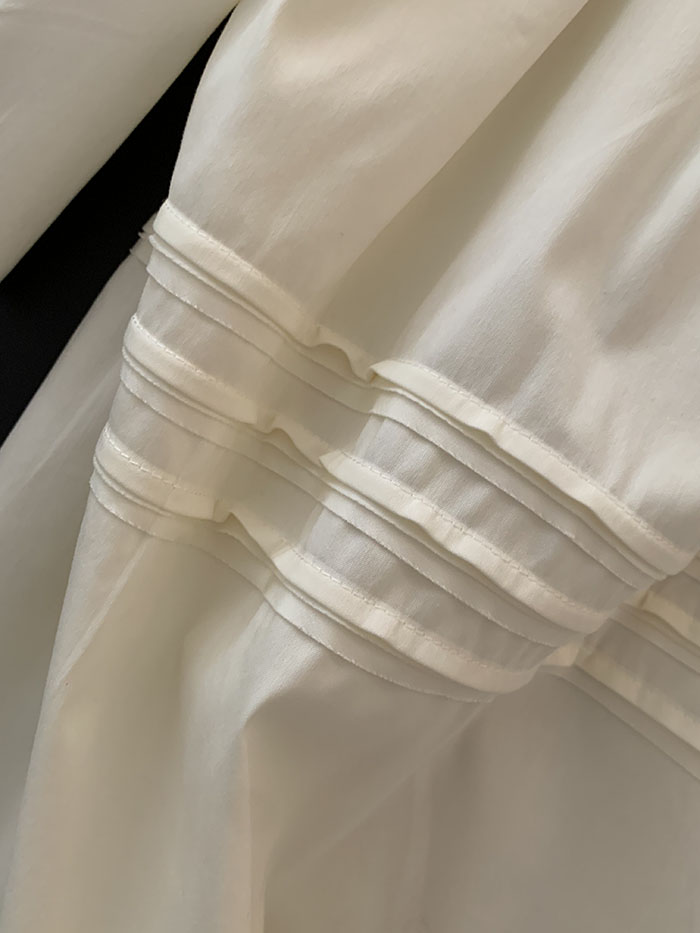 00's "miumiu" viscose rayon back button Blouse 복제
