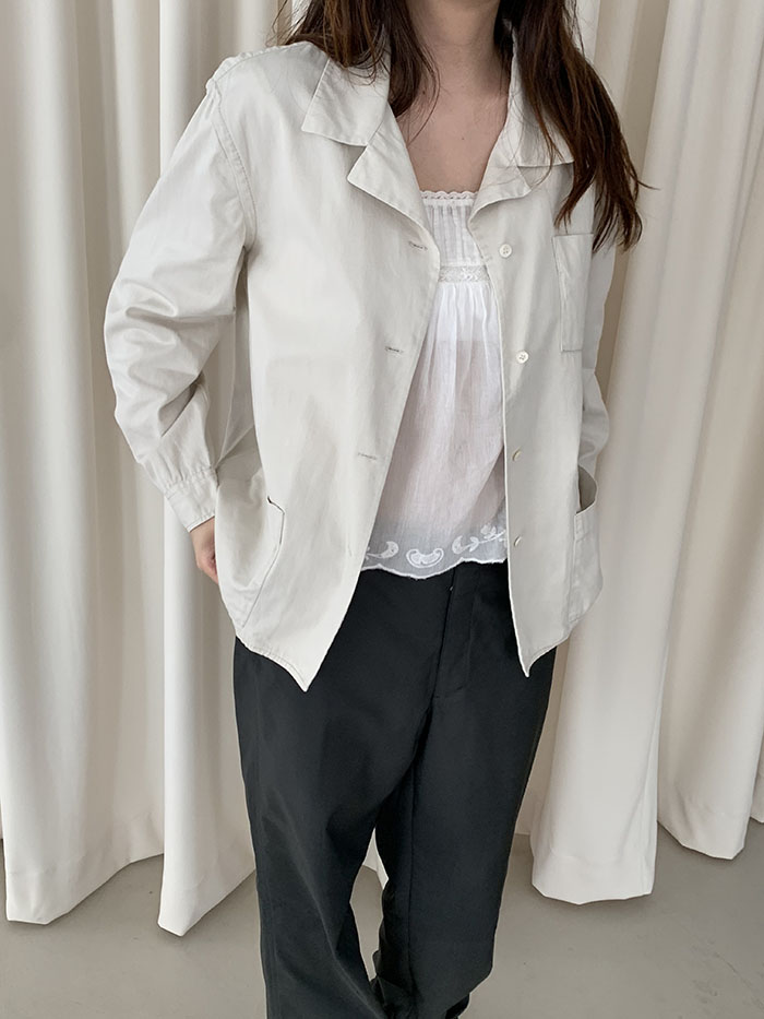 90's "PRADA" nylon zip up collar Jacket 복제